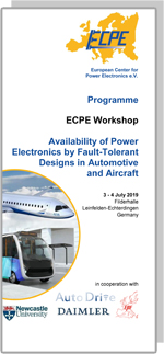 ECPE Workshop: Availability of Power Electronics by Fault-Tolerant Designs for Automotive and Aircraft