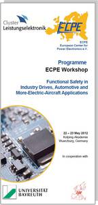 ECPE Workshop: Functional Safety in Industry Drives, Automotive and More-Electric-Aircraft Applications