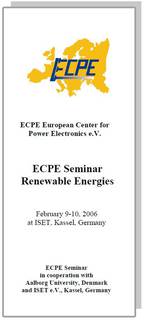 ECPE Workshop: Renewable Energies