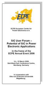 ECPE SiC & GaN User Forum: Potential of SiC in Power Electronics Applications